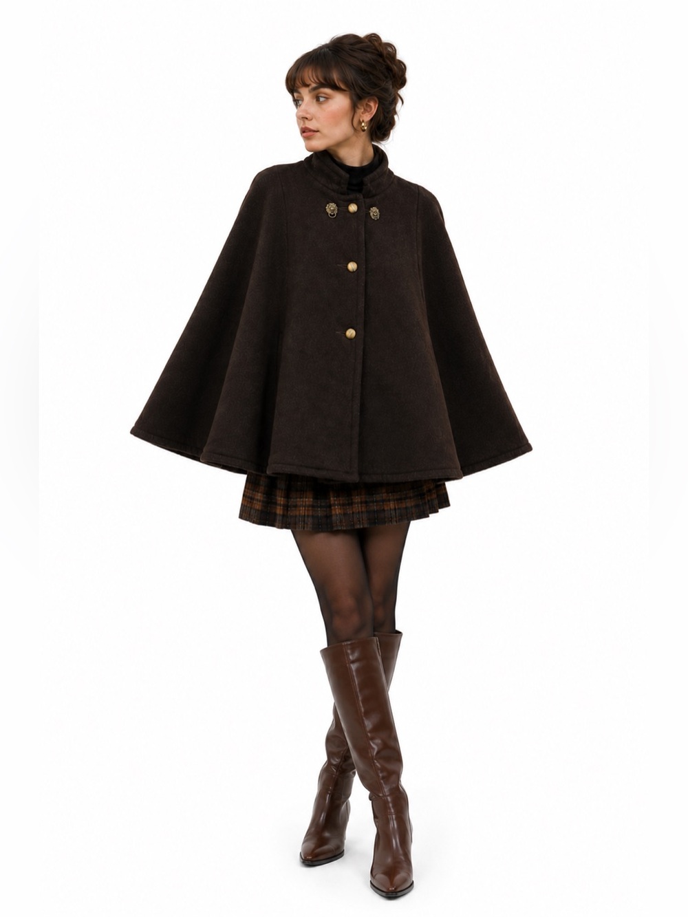 Vintage Gloverall Wool Cape Coat Made in England